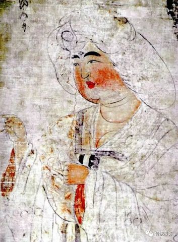 鸟毛立女屏风（六扇之一）